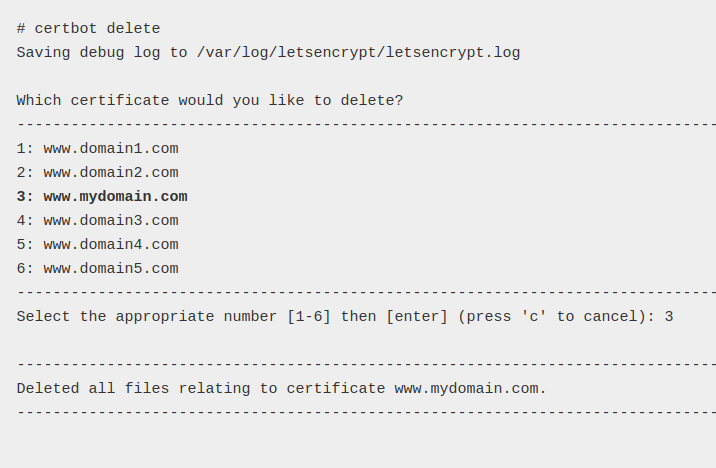 Certbot certificates. Certbot.