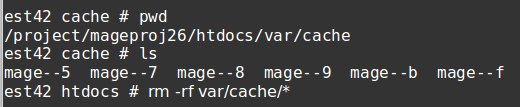 Clear Magento cache from backend