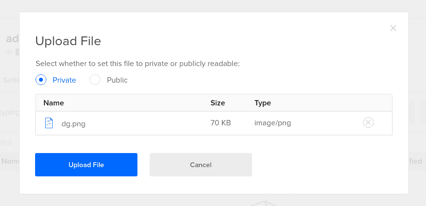 digitalocean upload file