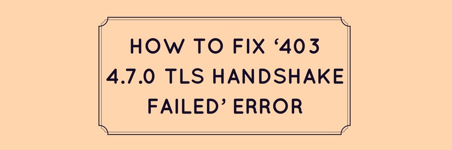 Tls error tls handshake failed. Handshake failed.