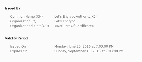 How to secure a server - Free certificates