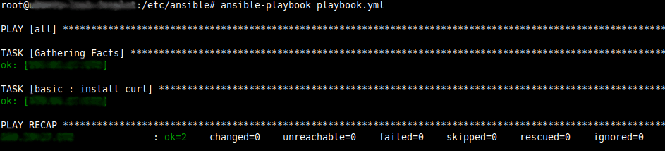 How to run ansible playbook.