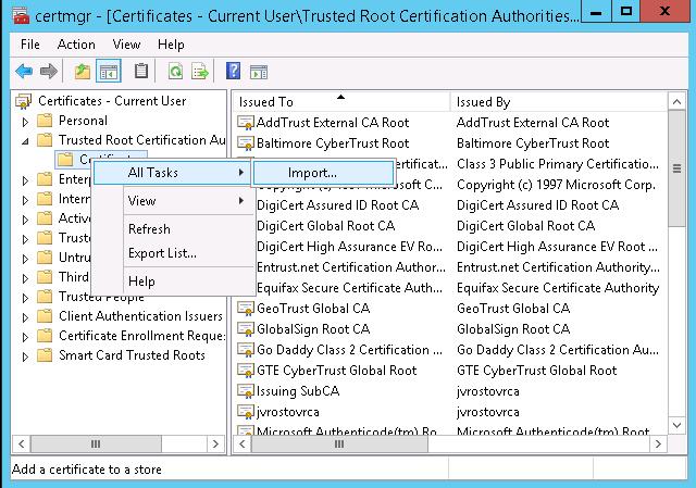 VMWare vCenter Self-Signed Certificate Warning