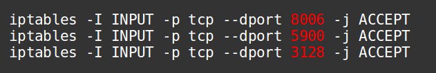 Allow connections to ports in Proxmox node