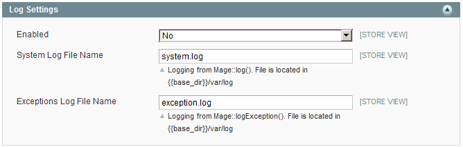 optimize magento disable log