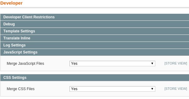 Optimize magento merge CSS and Javascript