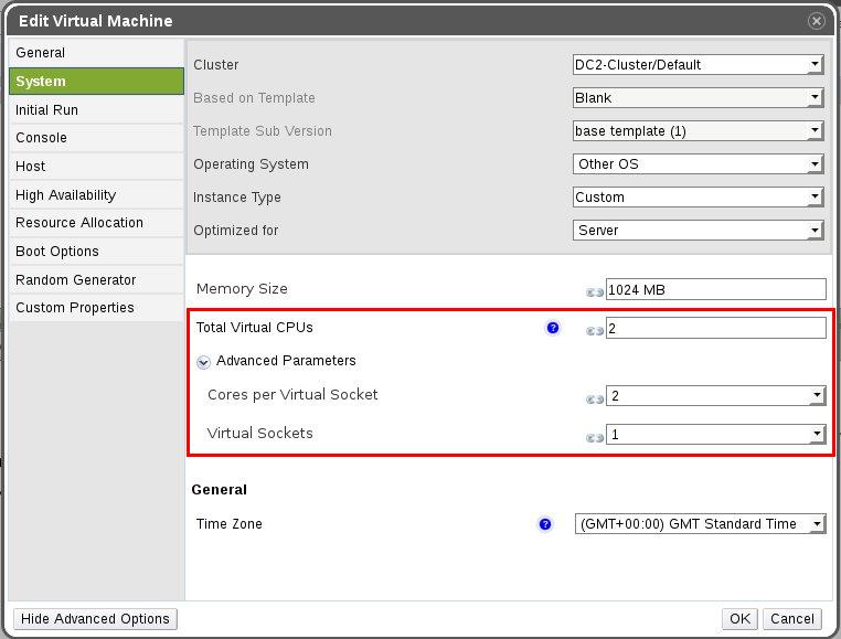 oVirt cloud CPU scaling