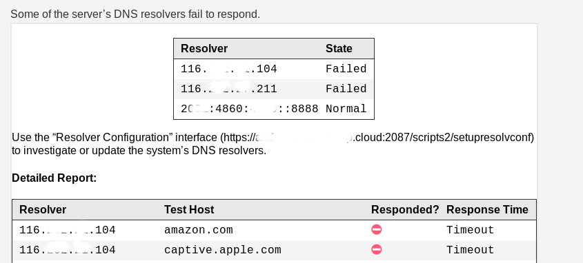 Ошибка 1001 dns resolution error