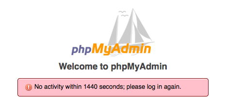 phpMyAdmin 1440