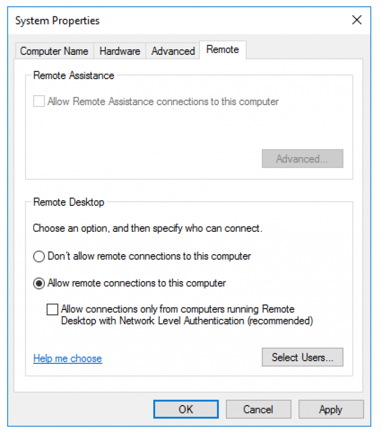 rdesktop connection reset by peer How to fix it