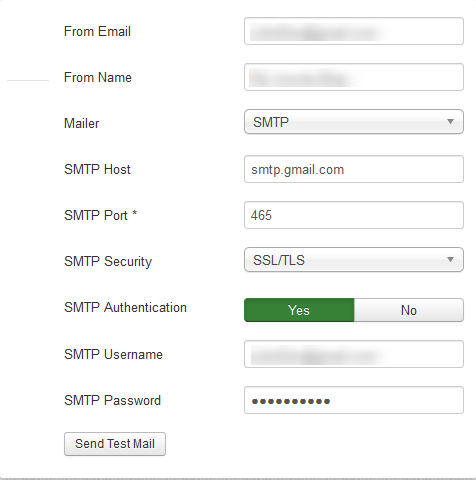 what is the smtp server address for gmail