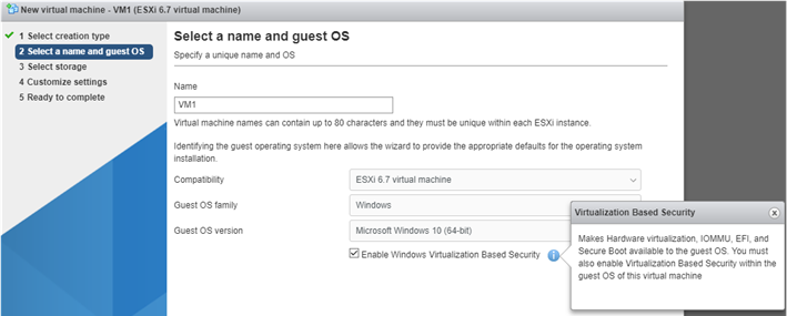 Virtual Machine in VMWare Hypervisor