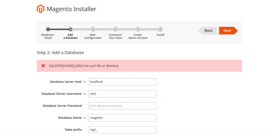 Sqlstate hy000 2002 connection refused. Маджента база данных. Mysqli::real_connect(): (hy000/1045): access denied for user 'admin'@'localhost' (using password: Yes).