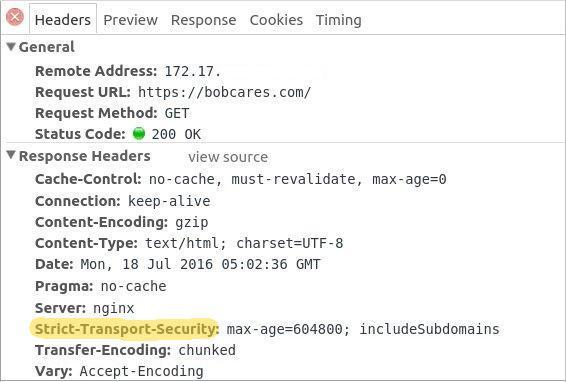 TLS SSL best practices - HSTS